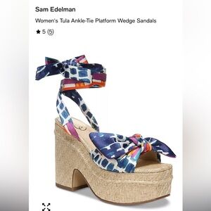 Sam Edelman platform tie heels